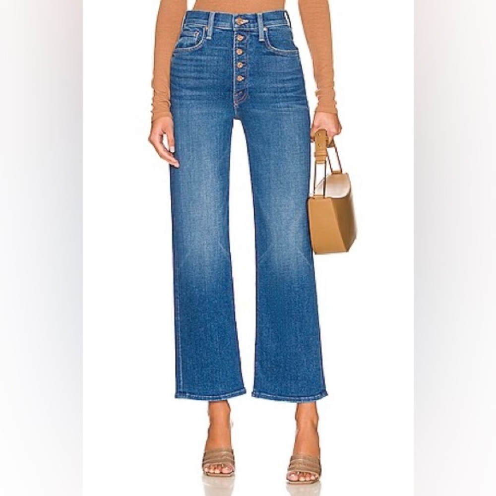 SOLD OUT NWT MOTHER Pixie Rambler Ankle Jeans 24 Briefly Gorgeous Button Fly
